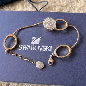 Swarovski gold Crystal pave bracelet